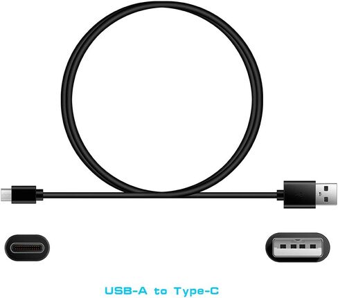 شاحن USB C بطول 5 أقدام متوافق مع جهاز الكمبيوتر اللوحي الجديد Fire HD 10، وFire 10 Plus، وKids Edition، وKids Pro، وKindle Fire الجيل التاسع والحادي عشر (2019 2021) in Kuwait