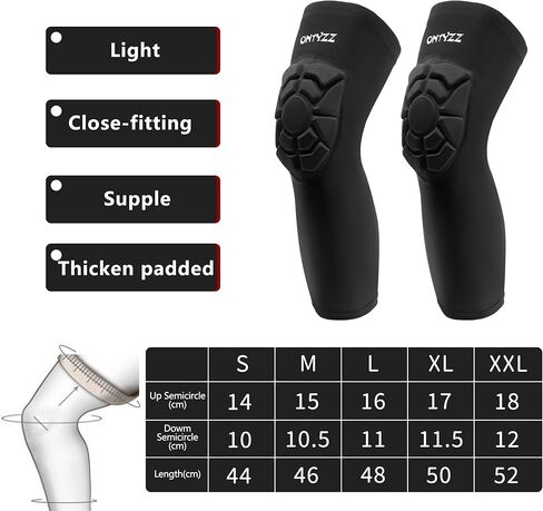 ONTYZZ 1 Pair Adult Sports Knee Sleeves Volleyball Padded Compression Knee Pads for Dancing Basketball Wrestling in Saudi Arabia