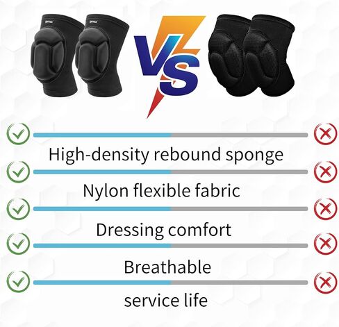 دعامات الركبة ONTYZZ سميكة وناعمة قابلة للتعديل لدعم الركبة للركوع والمشي لمسافات طويلة وتنظيف البستنة وبناء وسادات الركبة مع أشرطة قابلة للتعديل لحماية الركبة لضمان ثبات جيد مقاس M in Saudi Arabia