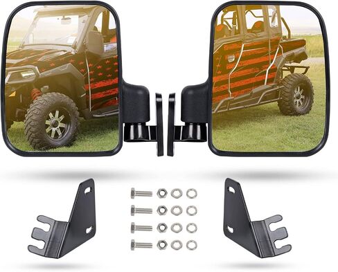 RANSOTO Folding Convex Side Mirror Compatible With 2016+ Polaris General 1000 with windshield in Saudi Arabia