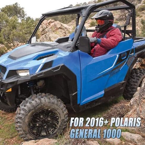 RANSOTO Folding Convex Side Mirror Compatible With 2016+ Polaris General 1000 with windshield in Saudi Arabia