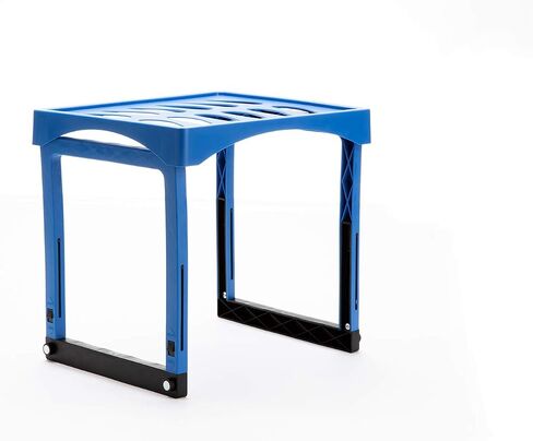 منظم أرفف مايند ريدر PLOSHELF-BLU، ارتفاع قابل للتعديل 11 بوصة - 14.25 بوصة، قابل للتكديس وشديد التحمل، ملحقات قابلة للطي، مثالية للمدرسة والعمل وخزائن الصالة الرياضية، بلاستيك أزرق in Saudi Arabia