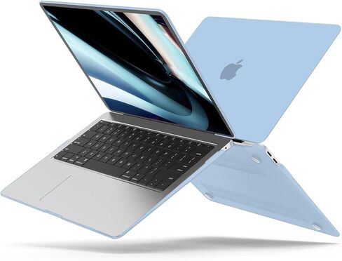 B BELK متوافق مع حافظة MacBook Air 13 بوصة 2022 2021 2020 2019 2018 الإصدار A2337 M1 A2179 A1932 Touch ID، حافظة بلاستيكية صلبة غير لامعة + غطاء لوحة مفاتيح + واقي شاشة شبكية العين، أخضر منتصف الليل in Kuwait