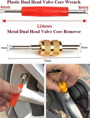 Fuel Line Disconnect Removal Tool Set with 1/4 5/16 3/8 1/2 5/8 3/4 7/8" Master Quick Disconnect Tool Kit Valve Core Remover Tool for Automotive AC Fuel and Transmission Oil Cooler Line 16PCS in Saudi Arabia