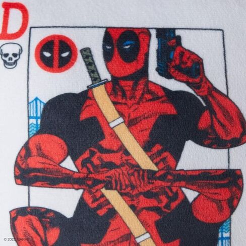 بطاقة لعب Deadpool Door Stopper - منتج Marvel الرسمي - Pop Portrait Home Accent وسادة محبوبة مثل سدادة الباب القطيفة - نهاية الكتاب، واقي الحائط (بطاقة Deadpool) in Kuwait