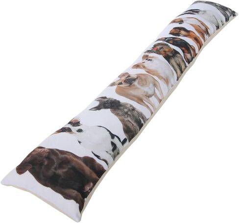 سدادة مسودة باب المنزل من Lily's وحاجز فجوات سدادة الهواء، تناسب الأبواب المتدفقة بعرض 36 بوصة، الحل المثالي لتيارات الهواء البارد أو الساخن، تصميم لمحبي الكلاب (عرض 37 بوصة، وزن 2 رطل) in Kuwait