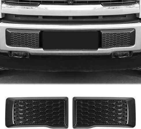 وسائد حماية من الصدمات الأمامية اليسرى واليمنى من Hoolcar غطاء غطاء لسيارة Ford F150 2015-2020، كروم in Kuwait