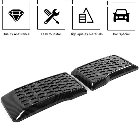 وسائد حماية من الصدمات الأمامية اليسرى واليمنى من Hoolcar غطاء غطاء لسيارة Ford F150 2015-2020، كروم in Kuwait