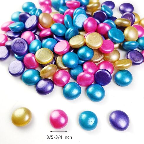 2 رطل من الأحجار الكريمة الزجاجية الملونة لحشو المزهرية، مشروع حرف الفسيفساء الرخامية المسطحة، أحجار ديكور الحفلات ذات موضوع حورية البحر، لهجات منزلية، أرجواني، أزرق، فوشيا، أصفر، ديكور صيف عيد الفصح in Kuwait