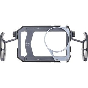 ألومنيوم Universal Phone Cage Video Rig Stabilizer W/مقابض + 67 مم من تبديل محول المرشح لـ iPhone 16 15 14