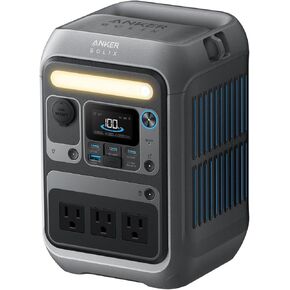 Anker SOLIX C300 Portable Power Station, Outdoor 288Wh LiFePO4 Battery, 300W (600W Surge) Solar Generator, 140W Two-Way Fast Charging, for Camping, Traveling, and Emergencies (with 60W Solar Panel)