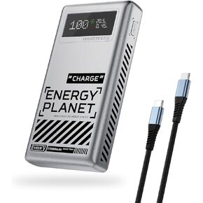 Move Speed ​​100W Power Bank ، 25000mAh Charging Fast Charging Actable Captop Charger ، USB C 3-Port PD 3.0 Tablet PowerBank ، شاحن السفر الرقمي لشركة iPhone 16/15/14 ، Galaxy S24 ، iPad ، الكمبيوتر المحمول ، إلخ.