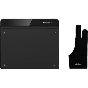 XP-PEN StarG640 Drawing Tablet Digital Graphics Tablet 6x4 Inch Ultrathin Tablet with 8192 Levels Battery-Free Stylus Compatible with Chromebook0& Artist Glove(Size M)