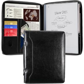 E NET-CASE Case for Remarkable 2 Tablet 10.3 inch (2020 Released) - Business Handheld Design Upgraded PU Leather Cover for Remarkable 2 Digital Paper with Zipper & Pen Holder (Brown)