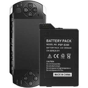 Battery for PSP 2000 PS P3000, 3.6V 2000mah Li-ion Replacement Battery Compatible with Sony PSP 2000/3000 PSP-S110 Console, NOT for PSP 1000