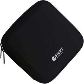 FORE 32 Capacity CD/DVD Disc EVA Storage Wallet Organizer Bag Color Black