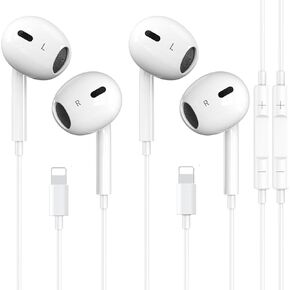 2 Pack-USB C Headphones for iPhone 16/15 Pro Max Plus Type C Earbuds Wired Earphones with Mic & Remote Control Noise Cancelling for iPhone 16/15 Pro, iPad Pro, Galaxy S23/S22/S21/Ultra Note 10/20