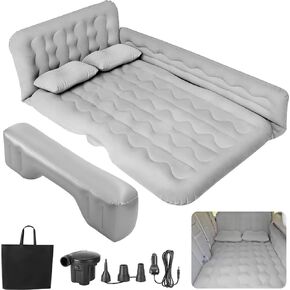 SUV Air Mattress Car - Thickened & Inflatable car air Mattress Back seat for Sleeping Pad, Car Mattress Back Portable Integrated SUV Camping Bed with 2-in-1 Air Pump, Pillows & Carry Bag
