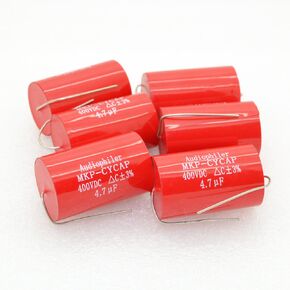 6pcs MKP CYCAP 4.7uF 400V Tubular Capacitor MKP-kondensotor Audio Tubular Capacitor