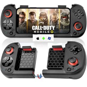 وحدة التحكم في ألعاب Koiiko للهاتف المحمول لـ iPhone iOS Android PC Wireless Gamepad Joystick for iPhone 15/14/13/x/x ، ipad ، macbook ، samsung galaxy s23/s22/s21/s20 ، tcl ، التخزين المغناطيسي ، حجم الجيب ، call of duty - اللعب المباشر - اللعب المباشر