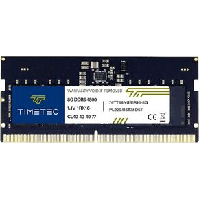 Timetec 32GB KIT(2x16GB) DDR5 4800MHz PC5-38400 Unbuffered Non-ECC 1.1V CL40 1Rx8 Single Rank 262 Pin SODIMM Laptop Memory RAM Module Upgrade (32GB KIT(2x16GB))