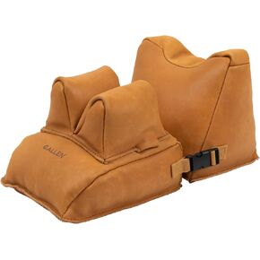Allen Company Longmont Leather Filled Front & Rear Shooting Rest Combo, Light Brown