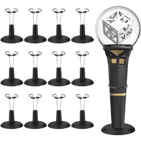 حامل KPOP Lightstick ، ​​وأضواء هتاف لعشاق K-pop/عصي ضوء الحفلات الموسيقية ، تقف العرض على الإضاءة الرسمية ، مجموعة من 12