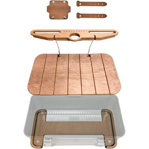 Stanley Lunch Box Accessories for 10qt, 9.5L PUPACAMP Handmade Wood Table (Single Lantern Hanger Kit), Natural, st-pupa-01