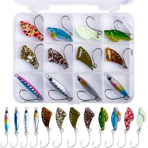 Goture Blade Bait Fishing Fishing Fishing Fishing Jigs Single Hook Trout Frusts Metal Vib Bait Hard Cathing jigging spoon lures bass salleme pike perch perch crappie