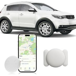 GPS Tracker for Vehicles,No Subscription Mini GPS Car Tracker,Anti-Theft Car Locator with Magnetic Case,Work with Apple Find My App(iOS Only) for Car,Kids,Elderly,Pets,Keys,Luggage (Black,1PCS)