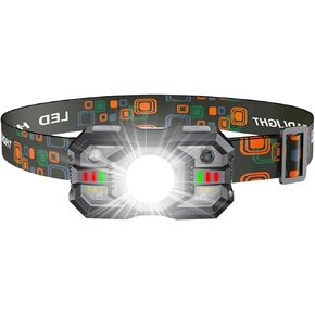 Rechargeable Headlamp Flashlight 3-Pack, 2000 Lumen Super Bright LED Headlight with Red Light, Motion Sensor for Adults Kid, Waterproof Lightweight Head Lamp for Outdoor Camping Running Hiking Fishing