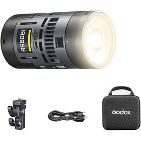 Godox RS60R RGB LED Monolight, Full Color Video Light Mini Continous Output Lighting Supports DMX/APP Control for Studio Live Streaming Video Recording (RS60R)