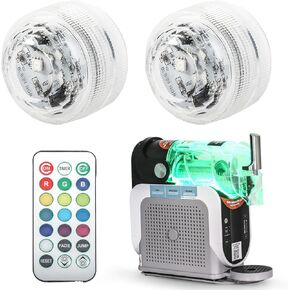Capsule Lights for Ninja Slushie Accessories, No Installation Mini LED Lights for Ninja Slushi FS301/FS300, 2Pack