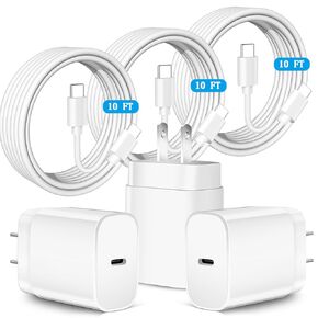 Samsung Super Fast Charger,Samsung Charger Fast Charging Block,2Pack 25W Samsung USB C Wall Charger,10FT Quick USBC Cable for Samsung Galaxy S25 Ultra/S24/S23/S22/S21/S20/A14/A54/Z Fold 6/5/Z Flip 6/5