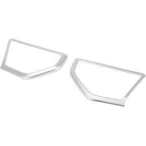 1 Pair A Pillar Speaker Cover Trim for Jeep Wrangler JL JLU 18-24 Window A Pillar Front Speaker Cover Stereo Audio Frame Trims ABS Silver Tone