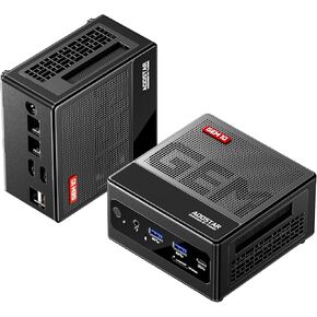 GEM10 Mini PC, AMD Ryzen 7 7840HS (8C/16T, up to 5.1GHz), 32GB LPDDR5(6400MHZ) 1T SSD, Mini Computer, NVME*3,OCULINK+USB4+HDMI2.1, WiFi 6 2.5G LAN 8K Triple Display,Ultra Silent