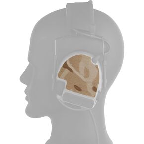 Next Gen Hook & Loop Panels + Fuzz Cover Set compatible with Peltor Comtac Headsets