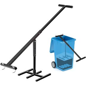 Manual Trash Compactor - Trash Can Compactor for Kitchen, Iron Trash Bin Compactor for Outdoor, Garbage Compactor for 120-660L Wheelie Bins