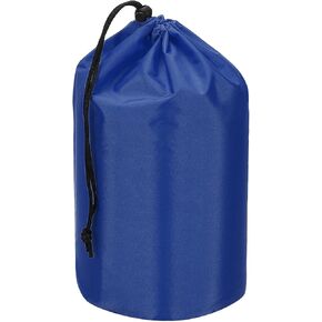 PATIKIL Stuff Sack, 5 x 10 Inch Waterproof Outdoor Storage Sack Portable Drawstring Dust Flap Bag Lightweight Sleeping Bag for Camping Hiking Backpacking, Navy Blue