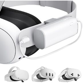 حزمة بطارية Superus لـ Meta Quest 3/3S و Oculus Quest 2 ، 5000mAh ، شحن سريع PD20W ، وقت تشغيل إضافي 2-3H ، متوافق مع الأشرطة الأصلية والنخبة ، وملحقات VR قابلة لإعادة الشحن الخفيفة الوزن
