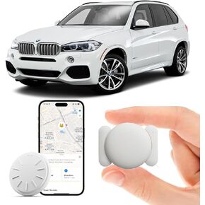 Car GPS Tracking Device for Vehicles,Cars etc,1PCS Real Time Vehicle Tracker with Magnetic Case, Work with Find My (iOS Only), No Monthly Fee (Black)