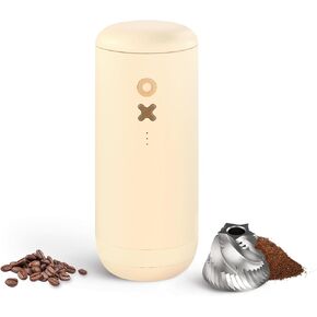 Burr Coffee Grinder – Electric, Portable, Small, Quiet Adjustable Conical Burr Coffee Bean Mill, 20 Grind Settings for Espresso, Pour-Over, French Press Moka, A TIMEMORE Brand (Matte Black)