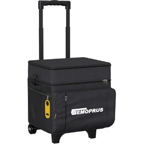 Cooler with Wheels and Handle, Portable Rolling Cooler, 50 Cans/29L Collapsible Cooler, Insulated Waterproof, Soft Cooler on Wheels for Beach, Camping, Traveling, Picnic, Outdoor Activities