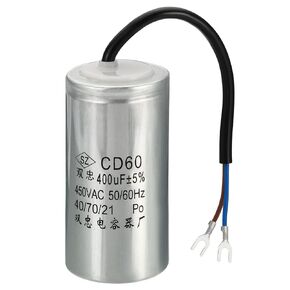 مكثف تشغيل PATIKIL CD60، 150 فائق التوهج 450VAC 2 سلكين 5% تسامح 50/60 هرتز مكثف بدء تشغيل المحرك لمحرك ضاغط الهواء يبدأ في التشغيل