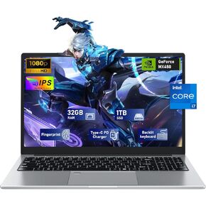 15.6 Inch Laptop Computer,16GB RAM 1TB SSD,N5095 4C/4T Processor(up to 2.9Ghz),UHD Graphics,15.6" FHD 1920 * 1080 Display,WiFi 5,BT5.0,Backlit Keyboard,Fingerprint Unlock