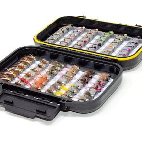 Outdoor Planet 24/48/66/72 Premium Hand Tied Fly Fishing Flies Assortment | Fly Boxes Included | Dry, Wet, Nymphs, Streamers, Wooly Buggers, Terrestrials | Trout, Bass Lure Set, Kit, Gift