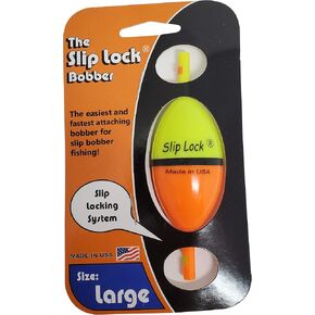 Smart Bobbers Easy Slip Lock Bobber, Fishing Water Floats, Mini, Small, Medium, Large (Yellow & Orange, Large)