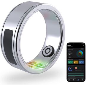 Health Tracker Smart Ring Fitness Ring Tracker Ring for Men Women Phone Control Heart Rate Blood Oxygen Tracker Family Care (10)