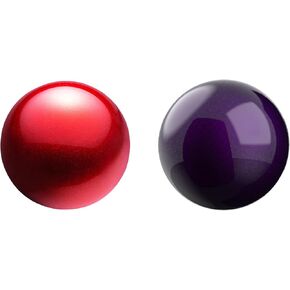 SANWA 34mm/1.34in Trackball, Replacement Ball for Logitech m575, m570, MX Ergo, Perixx, Kensington, Elecom, and Other Compatible Trackball Mouse, Glossy Purple + Red, Set of 2