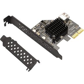 USB 3.2 Gen2 10Gbps Front Panel Socket & USB 2.0 to PCI-E Express Card Adapter for Desktop Motherboard